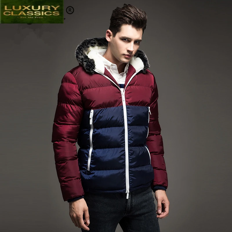 

Men Winter Clothes Jacket 2021 Fashion Thick Warm Man Parka Streetwear Coat + Fur Hooded Casual Abrigo Hombre Hiver 7792