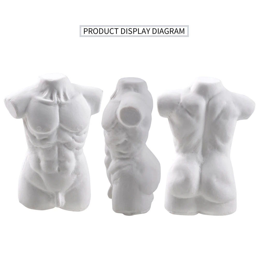 Integral Nude Clay Mold Human Body Model Silicone Mold 3D Strong Man Shape Fondant Mold Crystal Epoxy Soft Clay Bake Tools