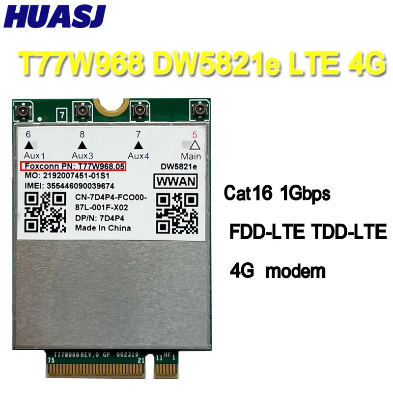 Módulo WWAN Dell DW5821e LTE Cat16 para Latitude Rugged 7400 - imagen 5