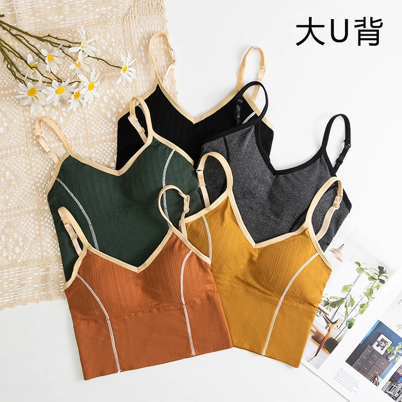 3D Sexy Lingerie Seamless Sport Top Bra Push Up Bralette Brassiere Women Underwear big u-back wrapping sling body shaping vest