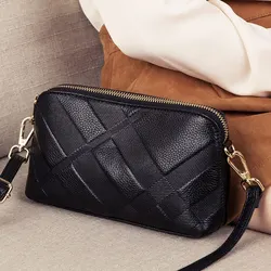 Genuine Leather Women Shoulder Bag Luxury Handbag Fashion Shopping Purse Crossbody Bags Female High Quality Clutch Bag