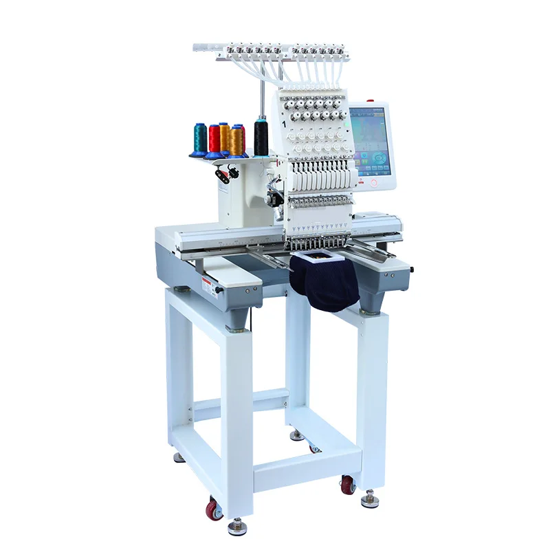 Single-head 12-needle embroidery machine Fully automatic Household commercial electric industrial desktop device machine