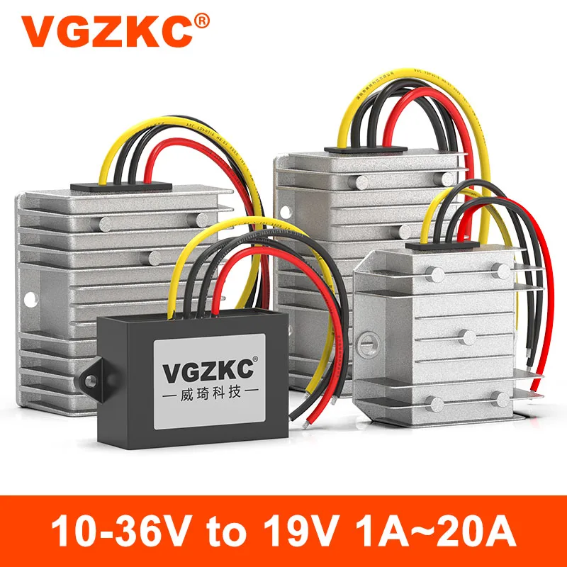 

VGZKC 10-36V to 19V 1A 2A 3A 5A 8A 10A 15A 20ADC power regulator 12V24V to 19V buck-boost module DC-DC converter