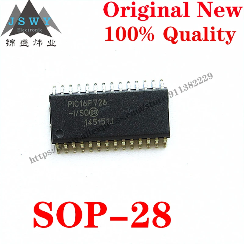 10~100 PCS PIC16F726-I/SO SOP-28 Semiconductor 8-bit microcontroller -MCU IC Chip for module arduino Free Shipping 16F726-I/SO