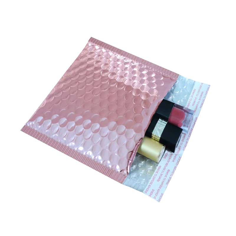 10PCS 15x13cm Color Metallic Bubble Mailers Foil Bubble Bags Aluminized Postal Bags with self seal gift bag Padded Envelopes