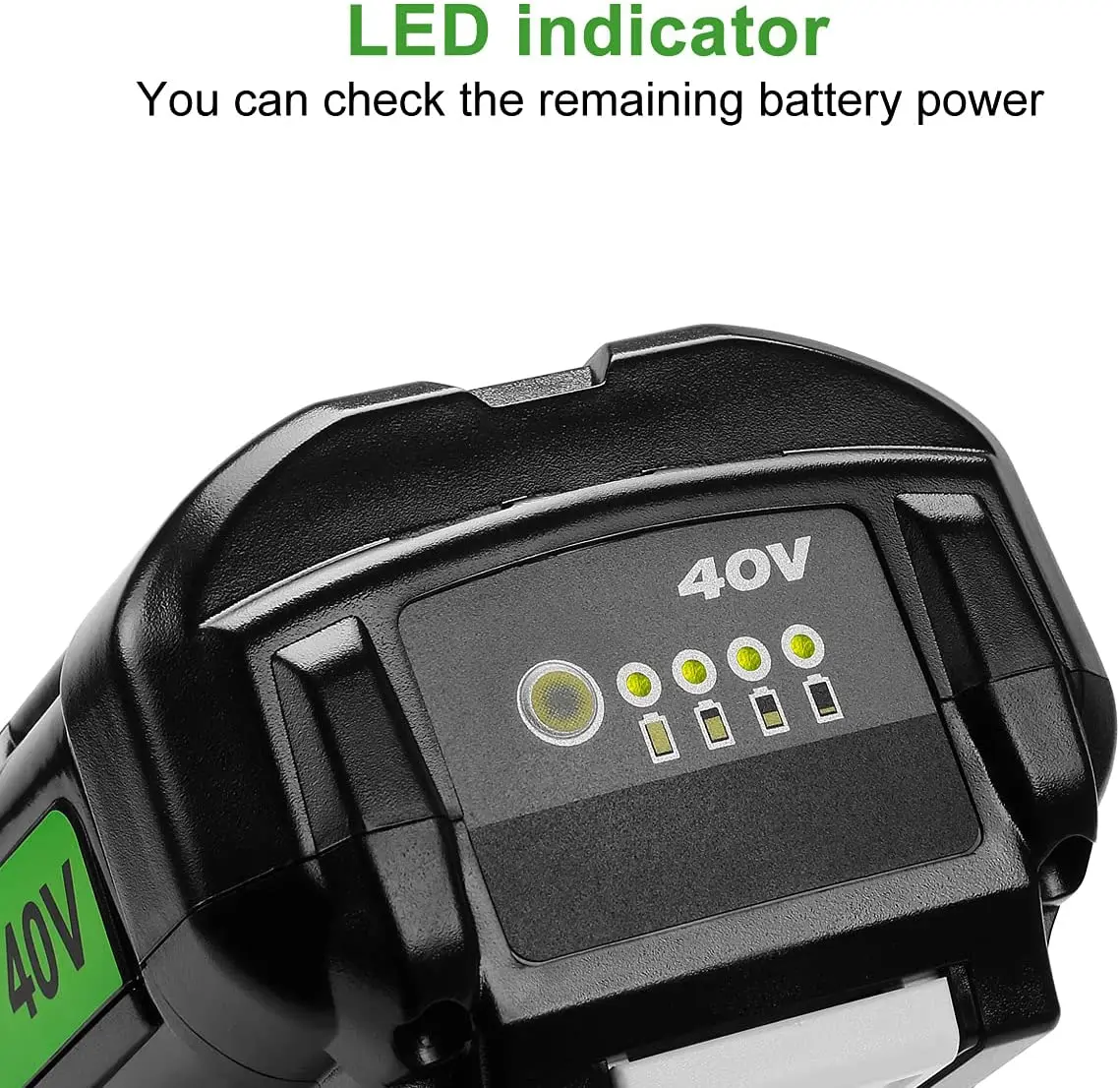 40V 6.0Ah Li-Ion Battery & Charger สำหรับ Ryobi OP4040 OP4026 OP4030 OP4050 OP4060A OP40201 OP40301คอลเลกชันไร้สายเครื่องมือ