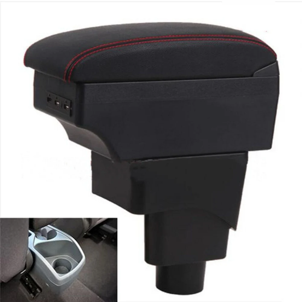 

For Ford Ecosport Armrest box central Store content box with USB interface