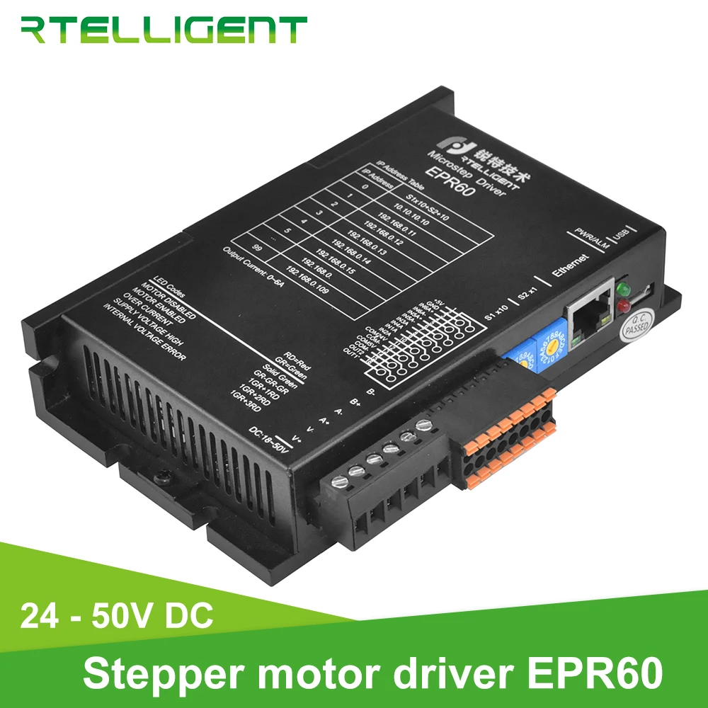 hibrido nema stepper motor driver ethernet fieldbus adaptador serie ep modbus protocolo tcp compativel com 10m 100 bps 23 24 01