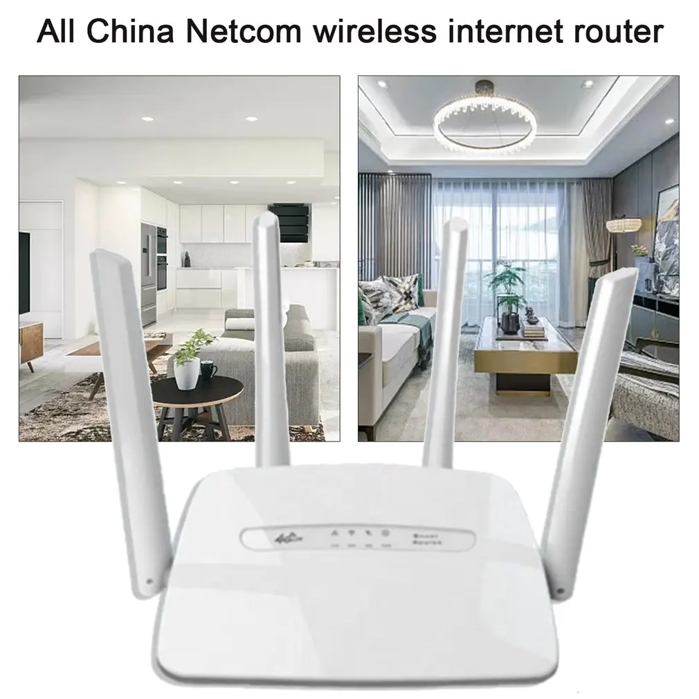 CPE 4G wifi router SIM card Hotspot 32 users RJ45 WAN LAN wireless modem Unlocked Unlimited Hotspot Mobile Wifi With 4 Antenna