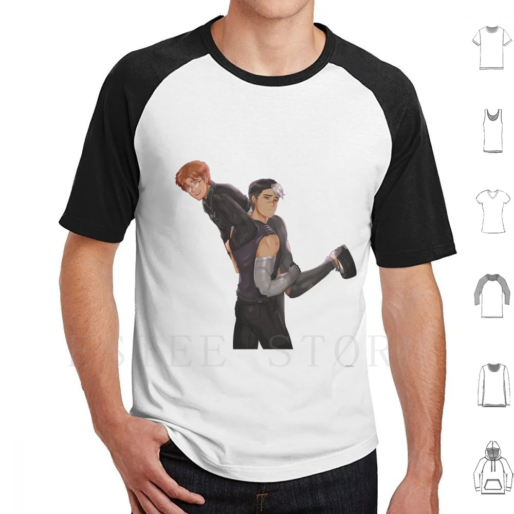 Shatt Punk Au T Shirt Print Cotton Takashi Shirogane Matt Holt Matthew Holt Shiro Shiro Vld Voltron Voltron Shatt Miro Vld