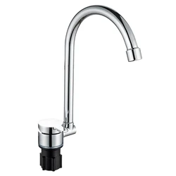 Kitchen Faucets Foldable Sink Faucet High Arch Single-Handle Water Taps 360 Dgree Swivel Cold Hot Water Sprayer Nozzle for RV