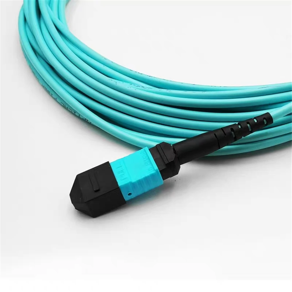 Imagem -05 - Mpo Patch Cord para Feminino Fiber Breakout Mtp tipo b Jumper com Chumbo 12 Core Mtp12lc 6dlc Om3 m m m 10m