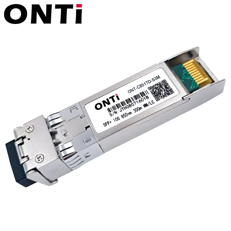 ONTi 10GB SPF + 850nm 300m LC podwójne złącze optyczne moduł wielomodowy z przełącznikiem Cisco/Mikrotik/Huawei pełna kompatybilność