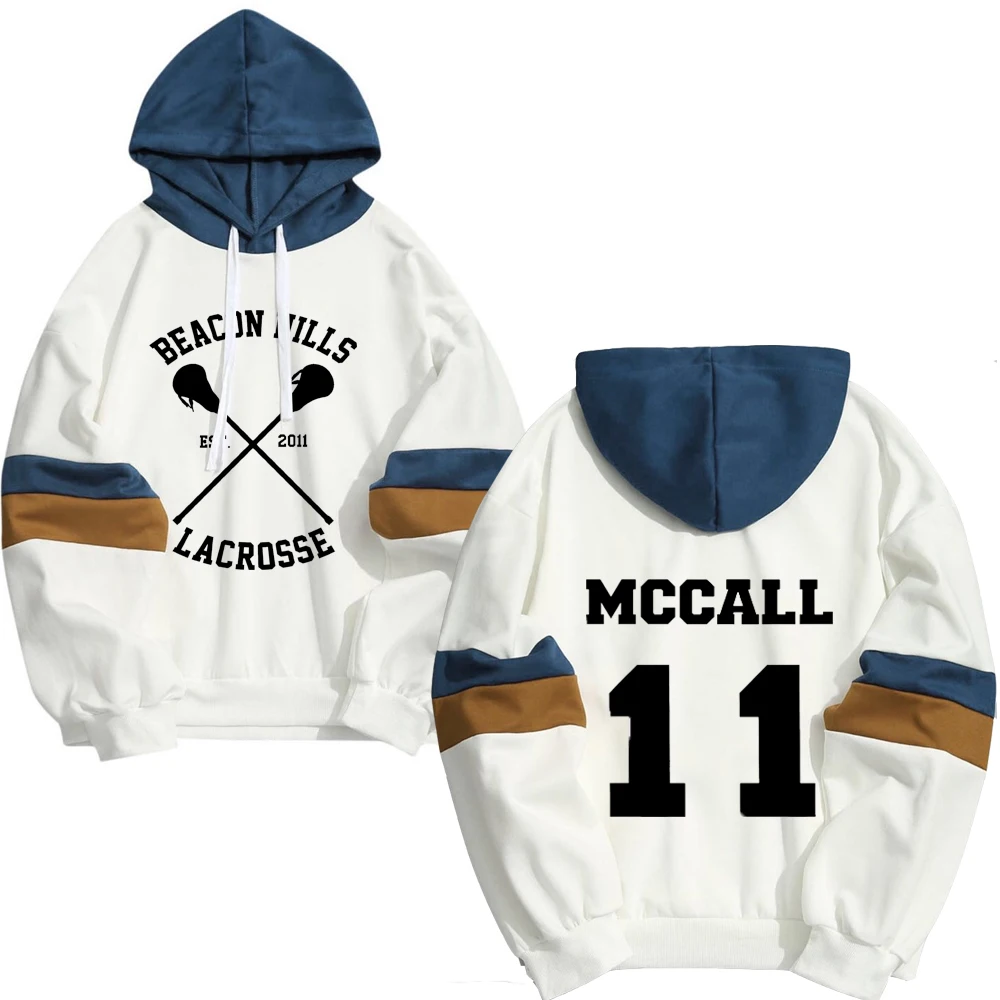 Hoodie Men Women STILINSKI 24 Lahey Mccall New Fashion Sweatshirt Hoodies Color Matching Hip Hop One Piece Streetwear Teen Wolf