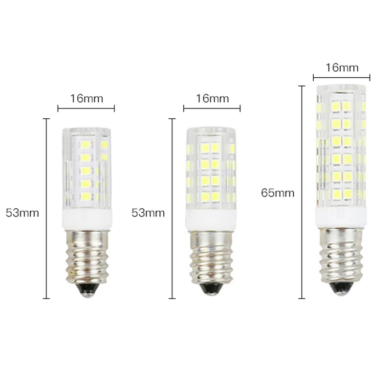 Mini E14 LED Light Bulb 5W 7W 9W 12W 15W 18W 220V SMD Ceramic Lamp replace Halogen for Candle Crystal Chandelier refrigerator