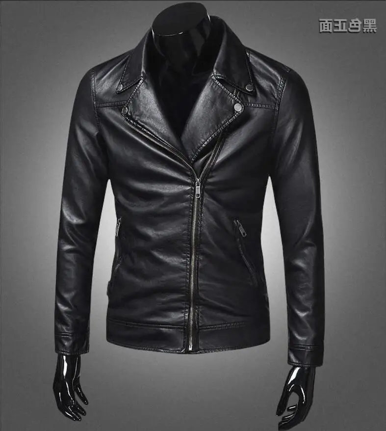 Men's Hot 2023 New Clothes Classic Style Motorcycling PU Leather Jackets Men Slim Coats Male Motor Jacket Business coat M-4XL