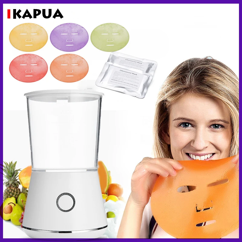 Upgraded Intelligent Timing Electric Face Mask Maker DIY Fruit Vegetable Face Skin Care Mask Making Machine Alarm Voice Reminder