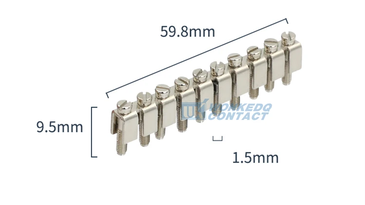 1 Stück FBI10-6 Verdrahtungsbrücke für UK2.5B UK5N UKK/UKKB5 Stecker FBI 10-6 DIN-Schiene UK-Klemmenblock-Zubehör Feste Brücke – Detail 2