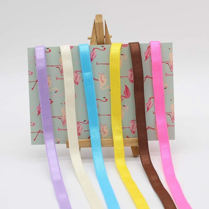 5Yard Bra Strap Elastics Band 5/8 10mm Shiny Nylon Spandex Shoulder Tape Underwear Lingerie Making Sewing Trim