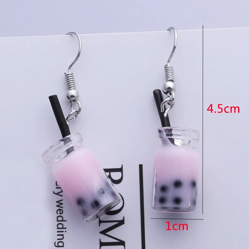 Rosa Farbe Baumeln Ohrringe für Frauen Koreanische Mode Blume Lange Hängende Ohrringe Schmetterling Herz Anhänger Twist Drop Ohrringe – Detail 10