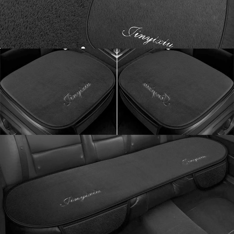 Plush car seat cover for lada 2114 granta xray vesta sw cross kalina kalina accessories covers vehicle seats