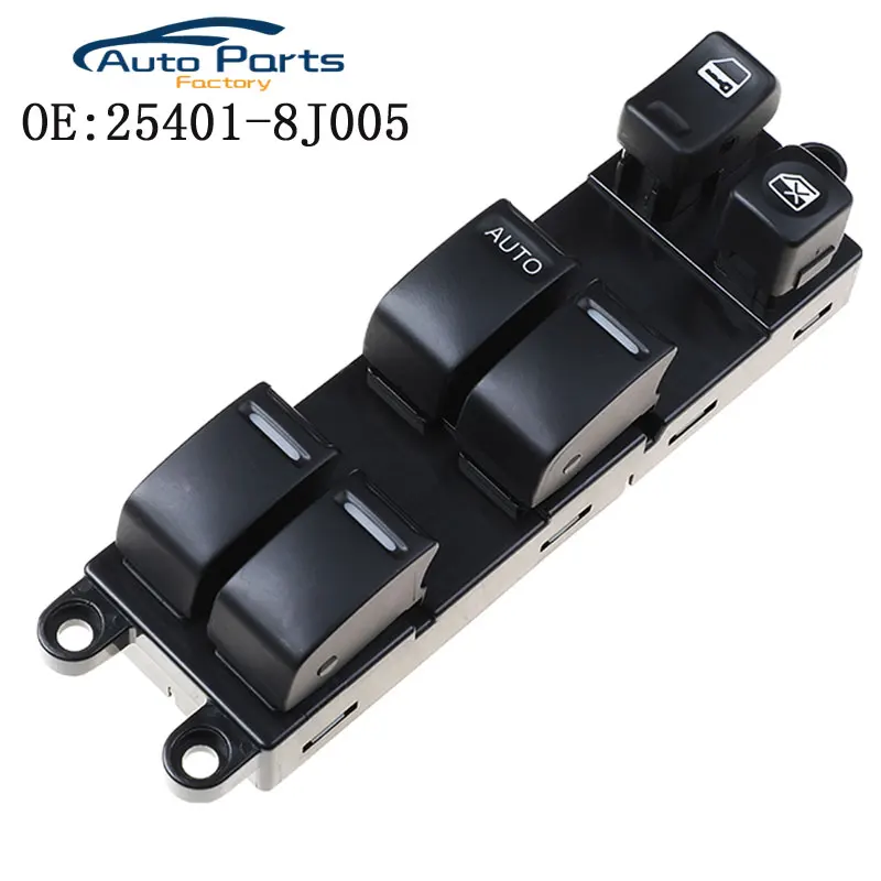Nuevo interruptor de ventana principal izquierdo del lado del conductor para Nissan Altima Sedan 02-06 25401-8J005 254018 J005