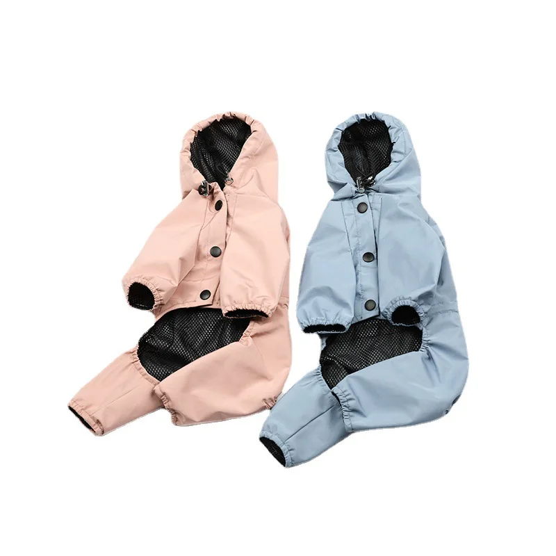 

Pet Dog Raincoat Jumpsuit Waterproof Puppy Hoodies Coat Bichon Shiba Inu and Other Small and Medium-sized Dog Waterproof Clothes