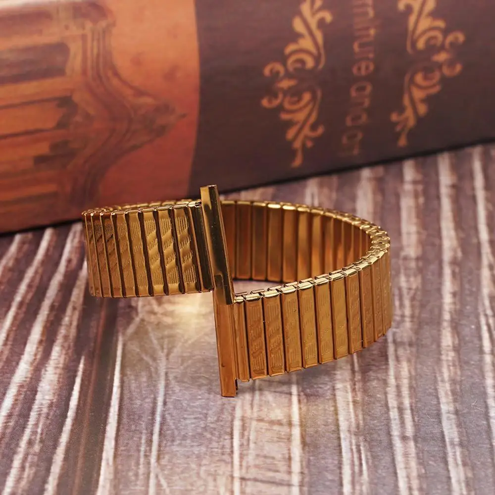 20mm Steel Watchband Stretch Expansion Women Men Watch Band Tension Gold Silver Strap Bracelet Hot Watches Accessories