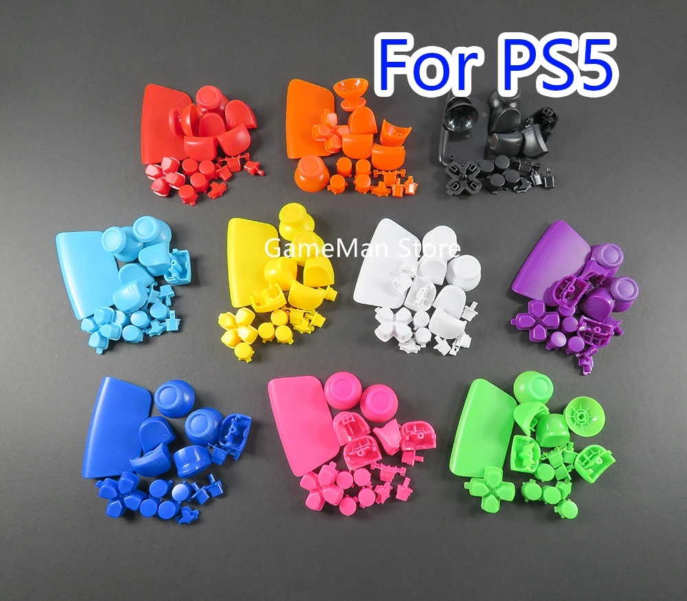 

20sets For ps5 Controller Button L1 R1 L2 R2 Trigger Buttons joystick caps D-pad button key replacement for Playstation5