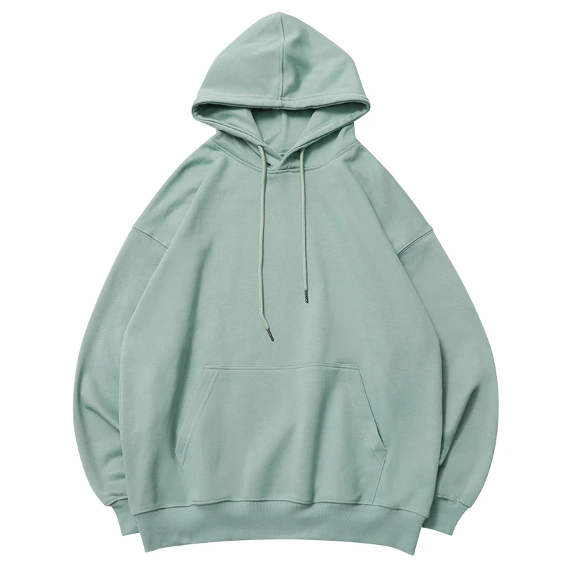 

Solid Thick Warm Hoodies Sweatshirts Streetwear Unisex Women Mens Casual Loose Pullover Fleece Oversized Hooded Male Couple Tops