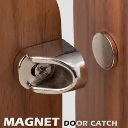 Magnet Door Catch Furniture Fittings Strong Magnets for Cupboard Doors Stoppers Super Powerful Cabinet Neodymium Magnetic Latch