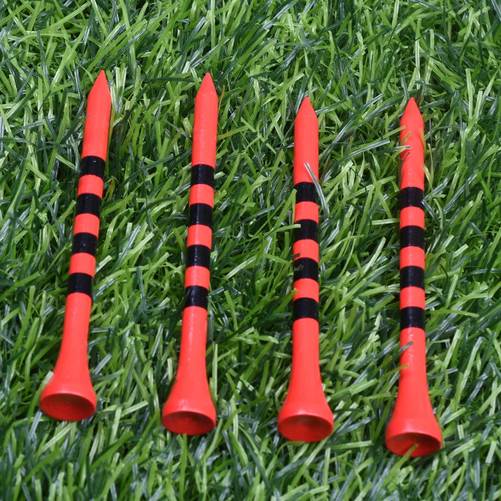 Professional Bamboo Golf Tees With Black Stripe Mark Scale 70mm 83mm Golf Accesories 2 size Golf Bamboo Tee