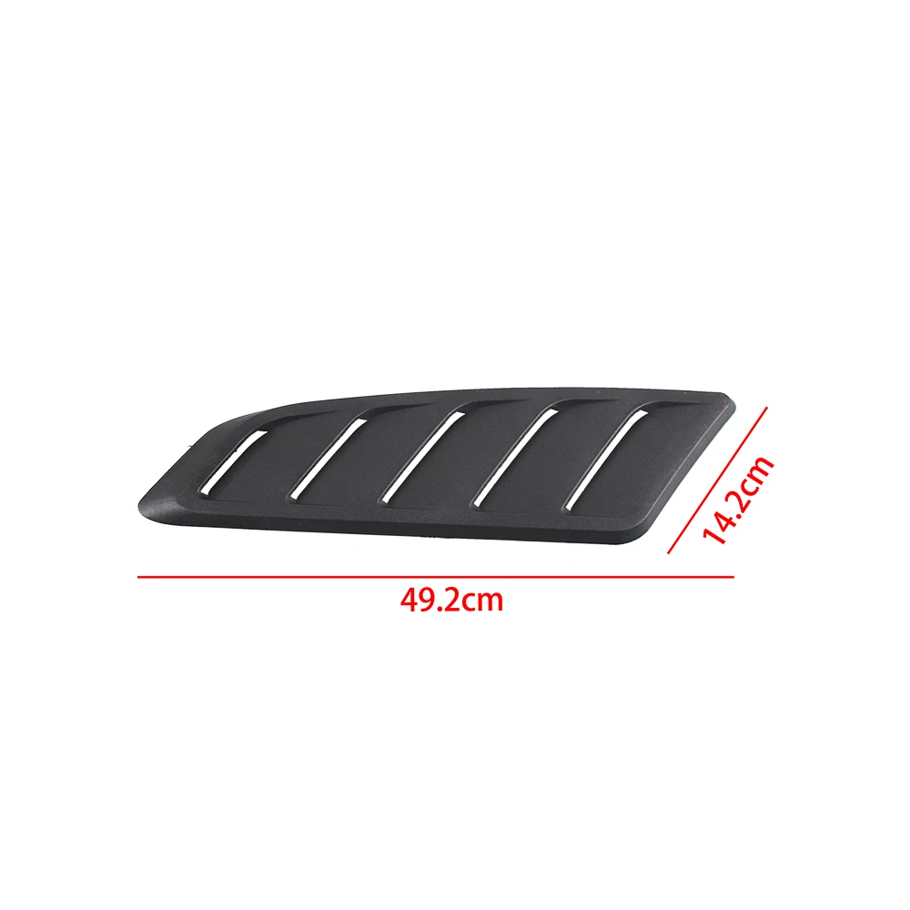 2pcs Universa ABS Plastic Car Air Intake Scoop Bonnet Hood Vent Front Hood Vent Panel Trim SLJ-1079