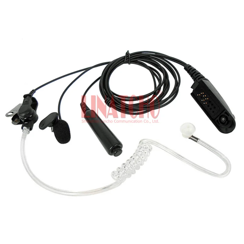 Radiation protection GP328 GP338 PTX700 PTX760 walkie talkie cylindrical finger PTT air duct headset