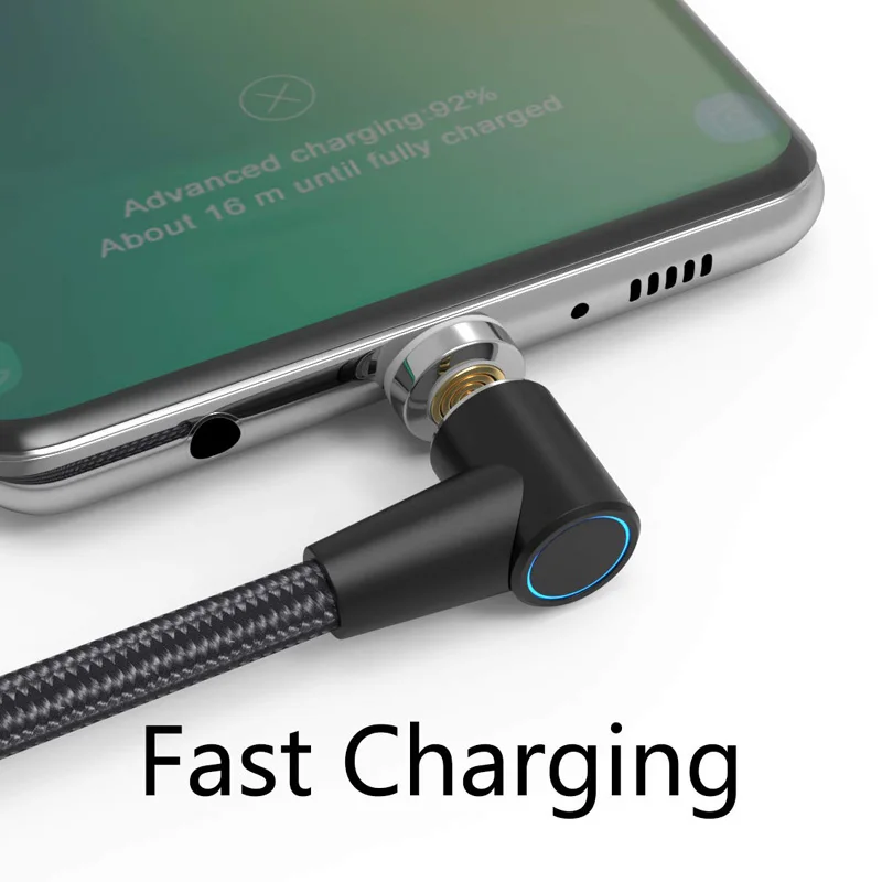 Type-C USB Charger For Samsung Galaxy Xcover7 A55 Xiaomi 14 Ultra Umidigi Bison X20 Sharp Aquos sense8 Cubot A10 Magnetic Cable