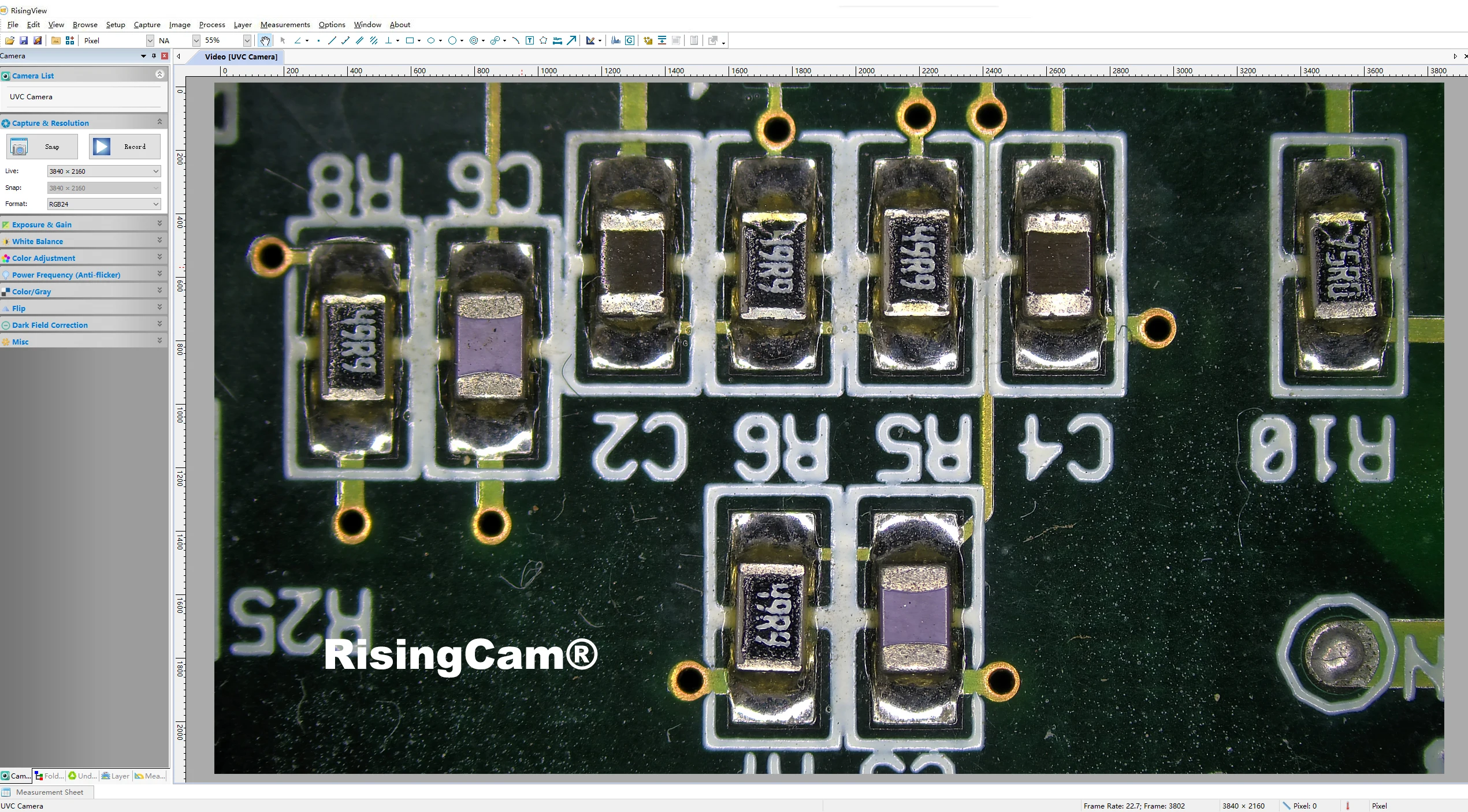 RisingCam 4K Ultra HD 30fps imx678 1/1.8" CMOS-Sensor HDMI- und USB-Ausgang Digitale 4K-Mikroskopkamera 4K – Detail 23