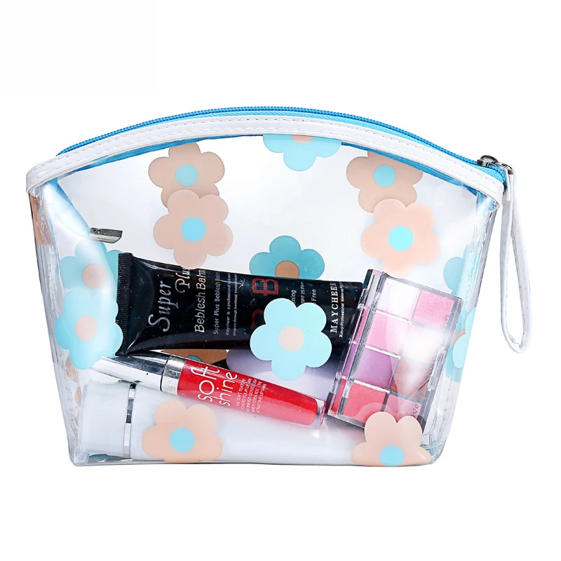 Mode Meisjes Clear Cosmetische Zak Pvc Transparante Make-Up Tas Voor Vrouwen Waterdichte Rits Beauty Case Travel Toilettas Opbergtas