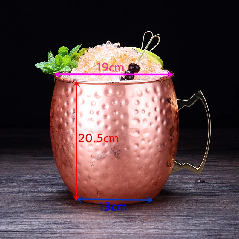 العملاق 5L موسكو البغل أكواب النحاس كوب معدني كوب بيرة ستانلس ستيل النبيذ فنجان القهوة أداة البار