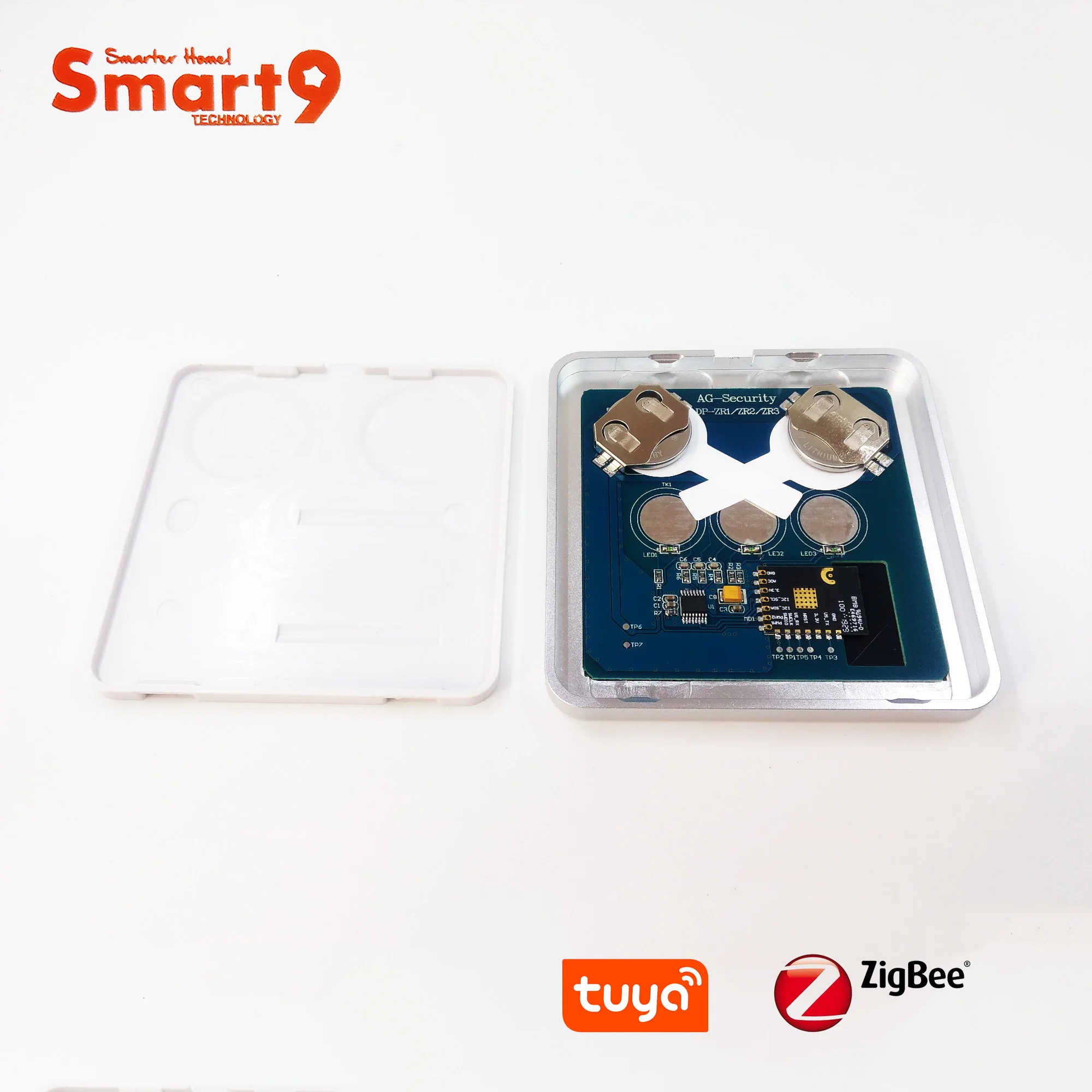 Smart9 ZigBee Battery Switch, Working with TuYa ZigBee Hub, Touch Switch Sticker Smart Life App Control, Powered by TuYa
