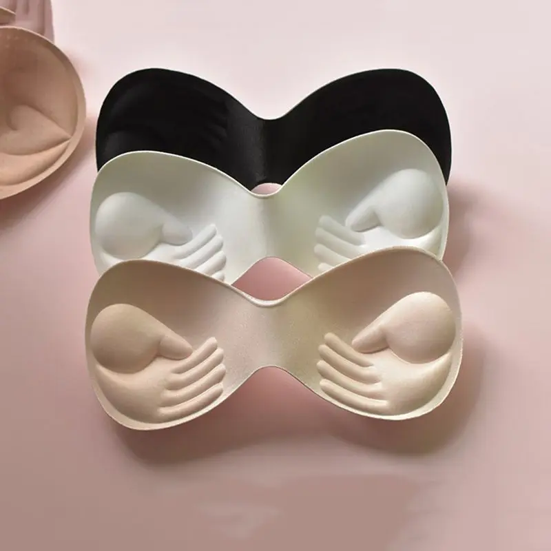 Bra Pad แทรกสำหรับกีฬา Bra หรือบิกินี่ Tops Breast EnhancersInvisible Bra Push Up Pad สำหรับกีฬา Bra ที่ถอดออกได้