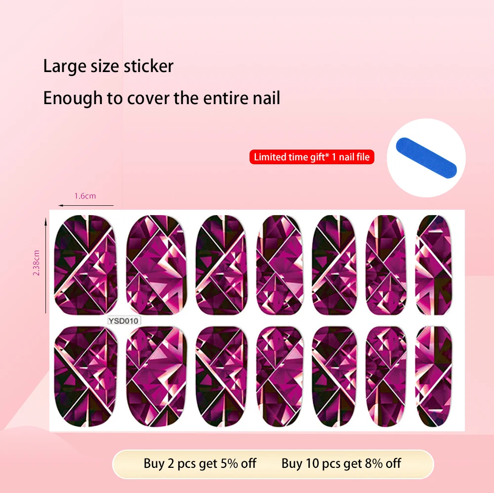 Water Nail stickers For Whole Nails 2022 Transfer Colorful Summer Nail Sticker Design Decals New Year Nail\'s Decoration Manucure