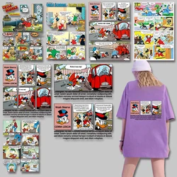 Cartoon Donald Duck posters Applique on Clothes Iron-on Transfers Thermal transfer printing Cloth patches Ironing stickers