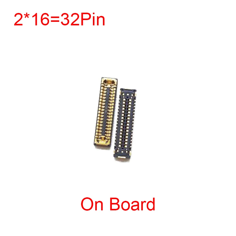 2-5pcs 32pin LCD Display Screen Flex FPC Connector On Motherboard For HUAWEI Y7P 2020/P40 Lite/P20 Lite 2019/Honor 9X/Pro/X30