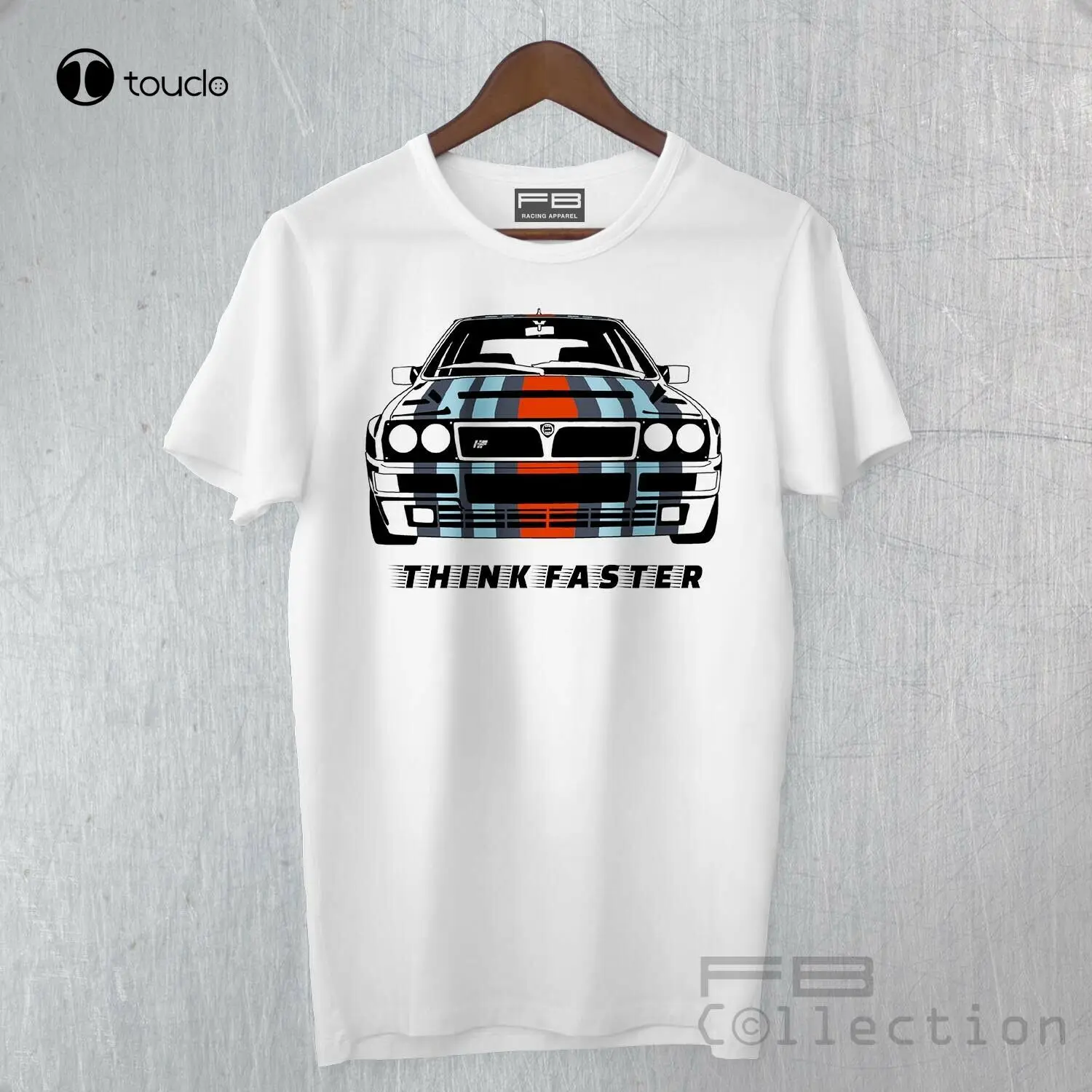 T-Shirt Shirt Lancia Delta Martinievo Evolution Integral 4Wd Think Faster Tee Shirt