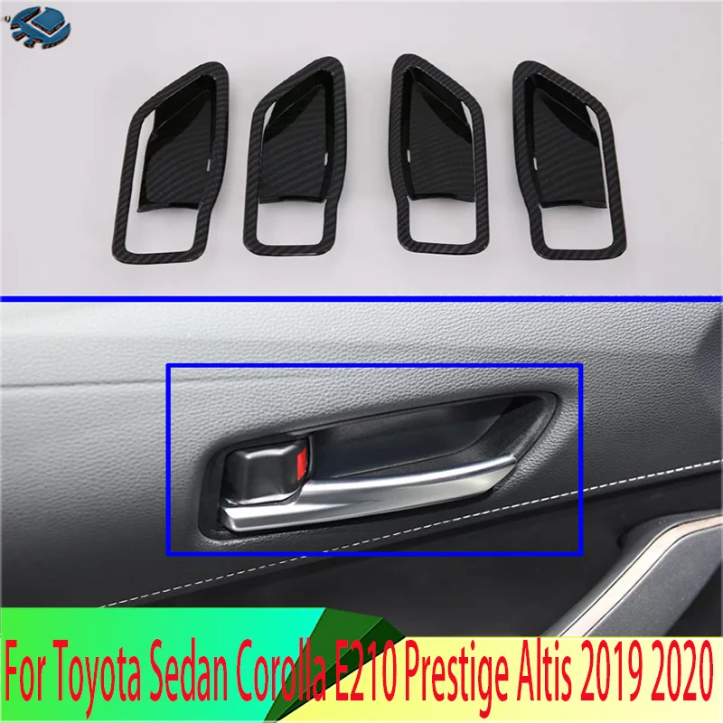 

Для Toyota Sedan Corolla E210 Prestige Altis 2019-2023 крышка внутренней дверной ручки Catch Bowl Trim Insert Frame Garnish