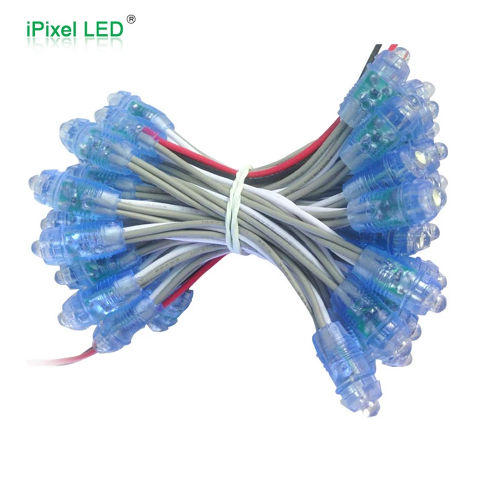 9mm Diameter Single Color LED String Light,Christmas Pixel 50PCS/Chain