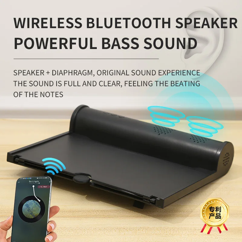 New Luxury Version 12-Inch Ultra-clear Pull-out Bluetooth Speaker Mobile Phone Screen 3D Stereo Sound Effect Aurround Amplifier