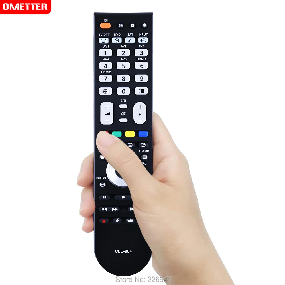 Per Hitachi TV telecomando CLE-984 CLE-984 universale P50T01E P50T01U P42TP01U CLU-4984S CLE-966A P42A202 P50A202 P50A402 LCD