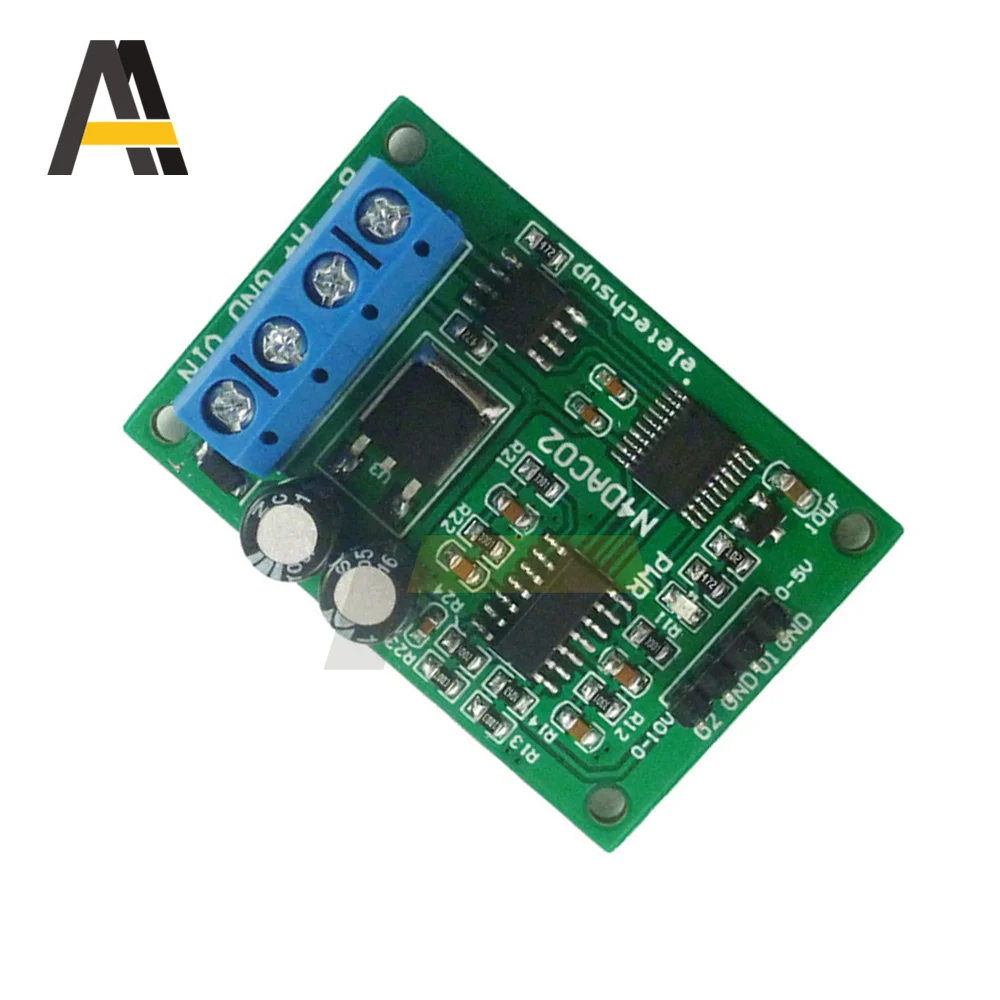 DC 12V 0-5V 0-10V Voltage Signal Generator 2CH PWM DAC Converter Module RS485 Modbus RTU for PLC Measuring Instruments