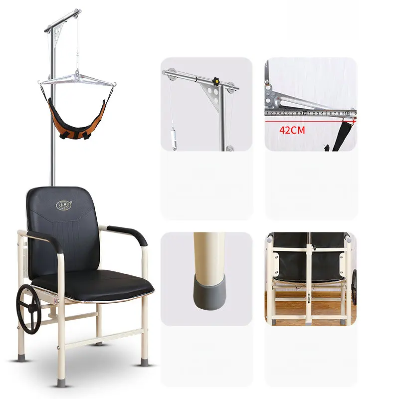 Home Cervical Traction Frame Chair, Neck Spinal Decompression Devices For Rehabilitation Correction Pain Relief